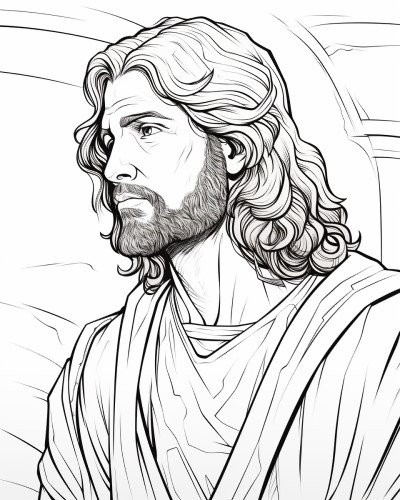 The apostle James the less realistic coloring page