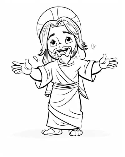 Jesus with open arms