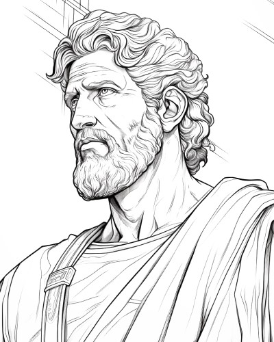 The apostle Matthew realistic coloring pages