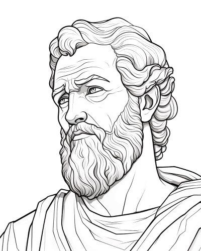 Paul realistic coloring page