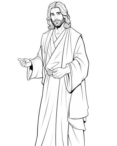 The apostle Matthew realistic coloring pages