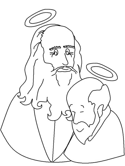 parables of Jesus - Lazarus coloring page