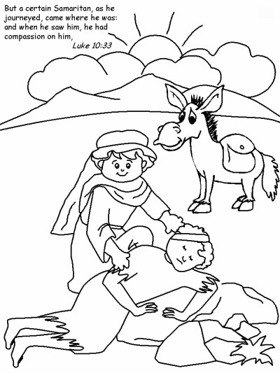 Good Samaratin coloring page