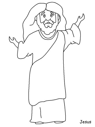 Jesus coloring page