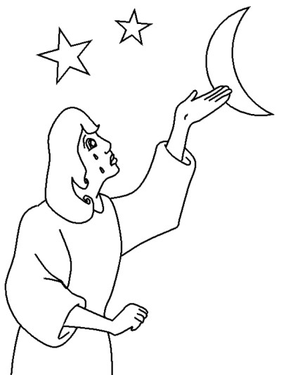 Hannah and Samuel coloring page