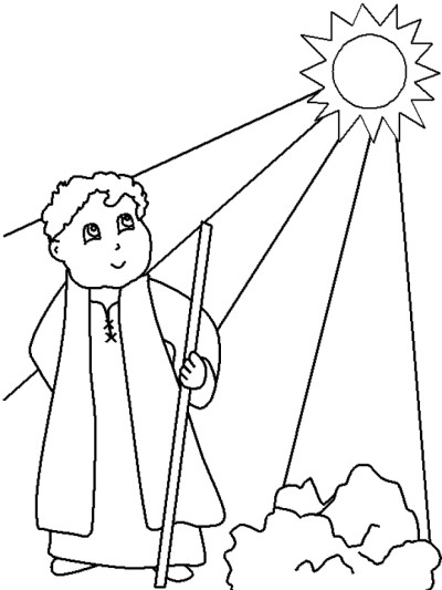 Hannah and Samuel coloring page