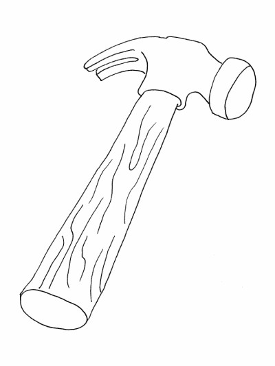 hammer coloring page