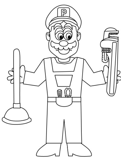 construction coloring page
