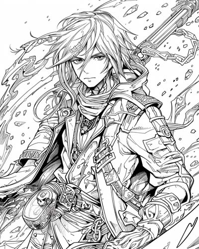 Space Pirate coloring page